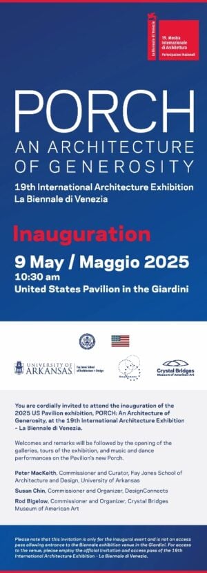 19. Mostra Internazionale di Architettura - Porch: An Architecture of Generosity