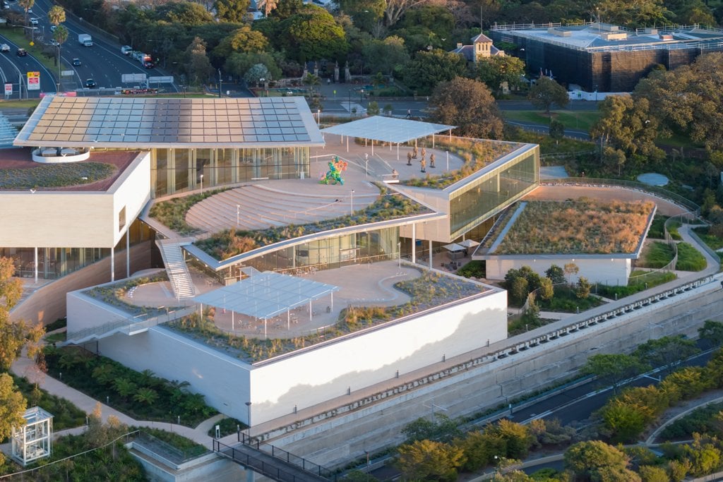Veduta aerea della Art Gallery of New South Wales. Photo Iwan Baan, Art Gallery of New South Wales