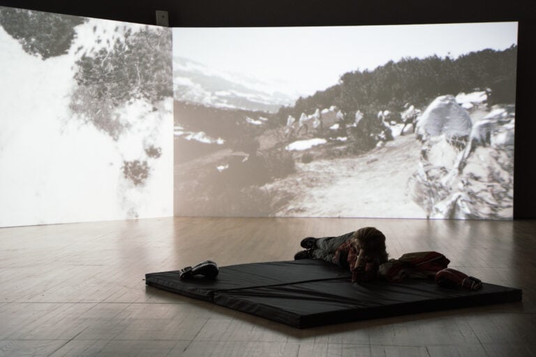 Veduta della mostra,Li Yongzheng. Nel profondo di questo deserto. Photo Mart, Edoardo Meneghini, 2025