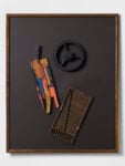 Volcanic Magic XXXV, 1985, cartoncino, pittura e legno su tavola