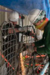 Ironwork restoration process. © Óscar Rodbag