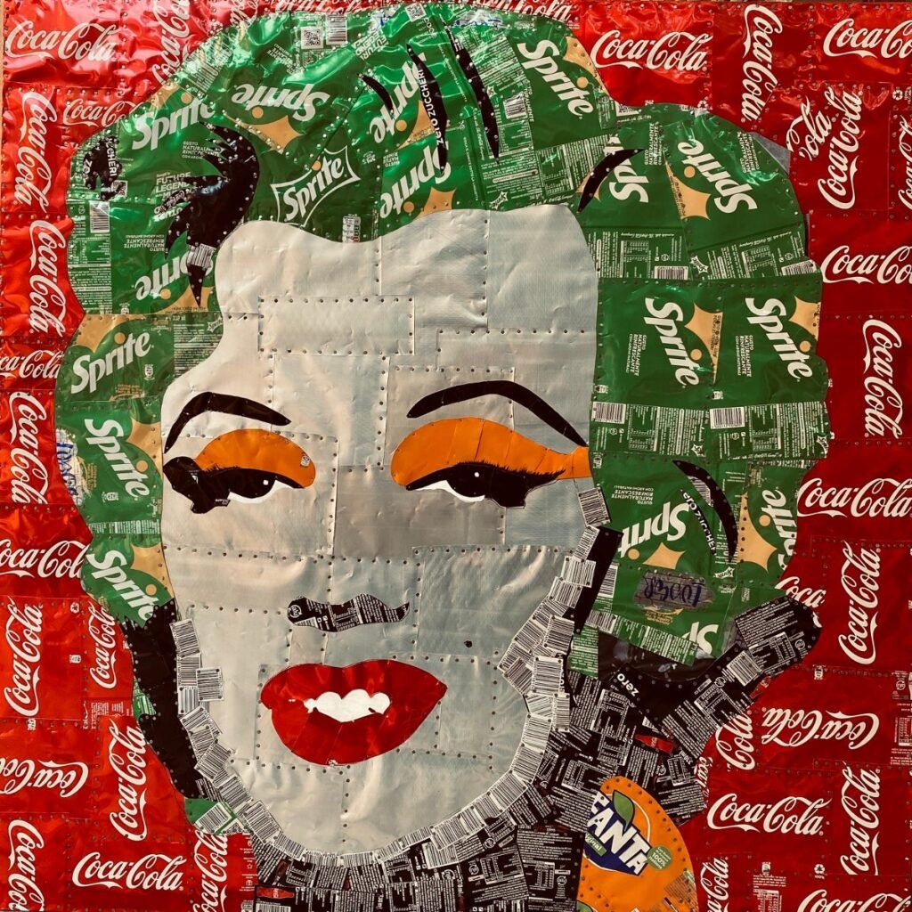 Annarita Serra Marilyn lattine su tavola cm 90x90 courtesy Galleria Federica Ghizzoni 