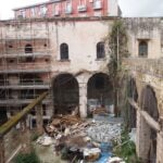 Napoli, la corte dell'ex convento di Sant'Anna a Capuana, marzo 2024. Ph. Adriana Renna