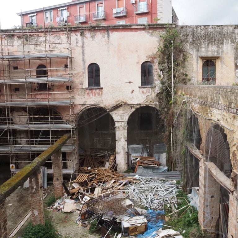 Napoli, la corte dell'ex convento di Sant'Anna a Capuana, marzo 2024. Ph. Adriana Renna