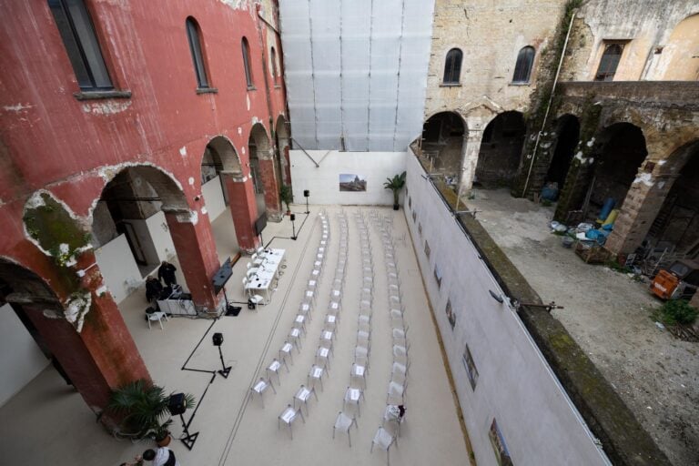 Napoli, la corte dell'ex convento di Sant'Anna a Capuana, marzo 2025. Ph. Sergio Siano