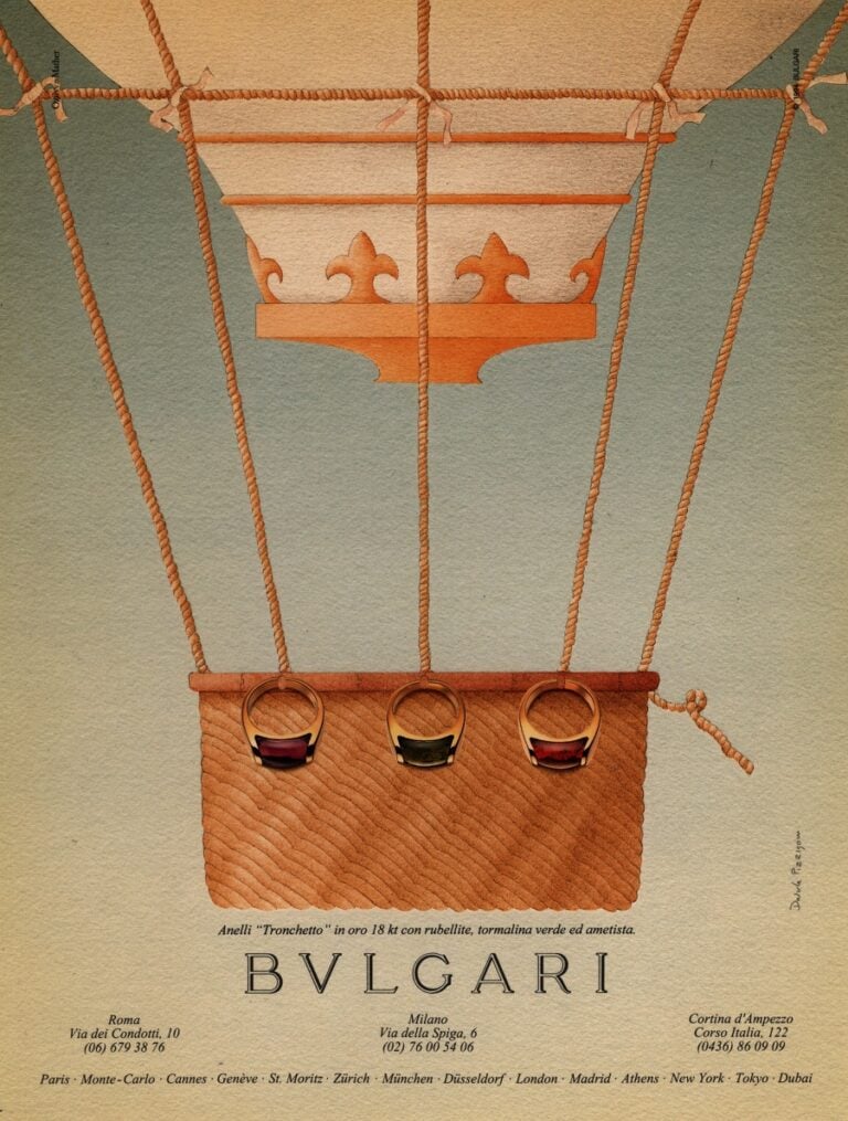 Advertising campaign Metamorphosis, 1992-1996, Davide Pizzigoni. Archivio Storico Bvlgari