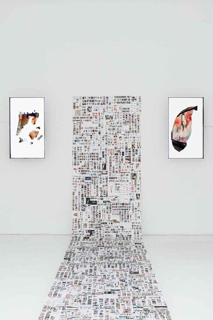 Alba Zari, Fear of Mirrors, installation view at Pastifiio Cerere, Roma, 2025. Courtesy Pastificio Cerere. Photo Carlo Romano