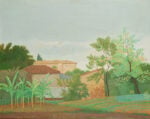 Antonio Donghi, Villa Corsini a Roma,1948, olio su tavola, cm 40 x 50, stima € 30-40mila