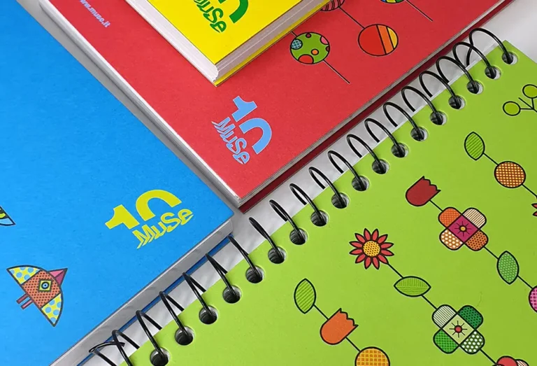 ARBOS merchandising MUSE taccuini eco spiralati
