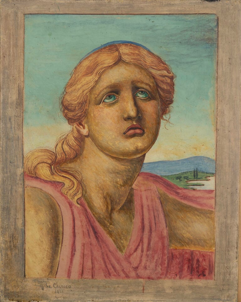 dalla collezione monica vittigiorgio de chirico niobe 1921 tempera su tela cm 53 x 42 stima e 450 650mila A Milano in asta da Finarte la collezione di Fausto Bertinotti e della moglie Lella. E di Monica Vitti