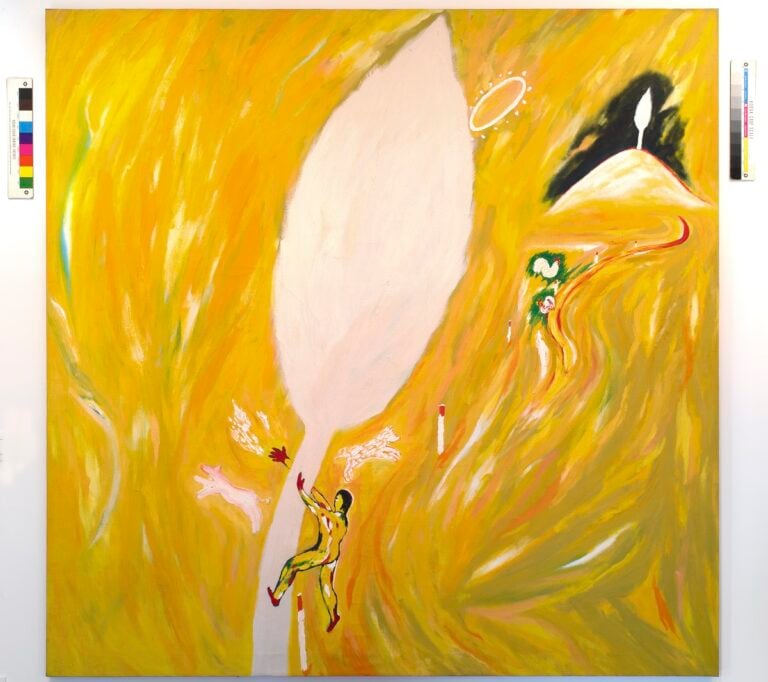 Enzo Cucchi, Quadro santo, 1980, oil on canvas, cm 202x205. Photo Corrado de Grazia