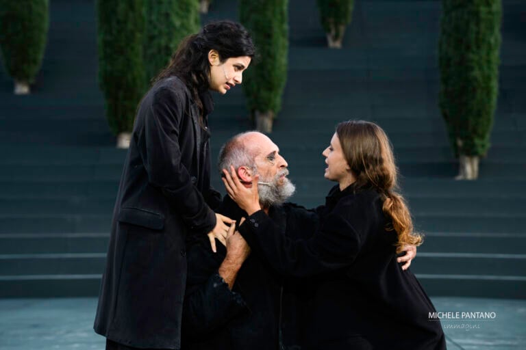 Clara Bortolotti (ismene), Foto Michele Pantano, Teatro Greco di Siracursa, Fondazione INDA
