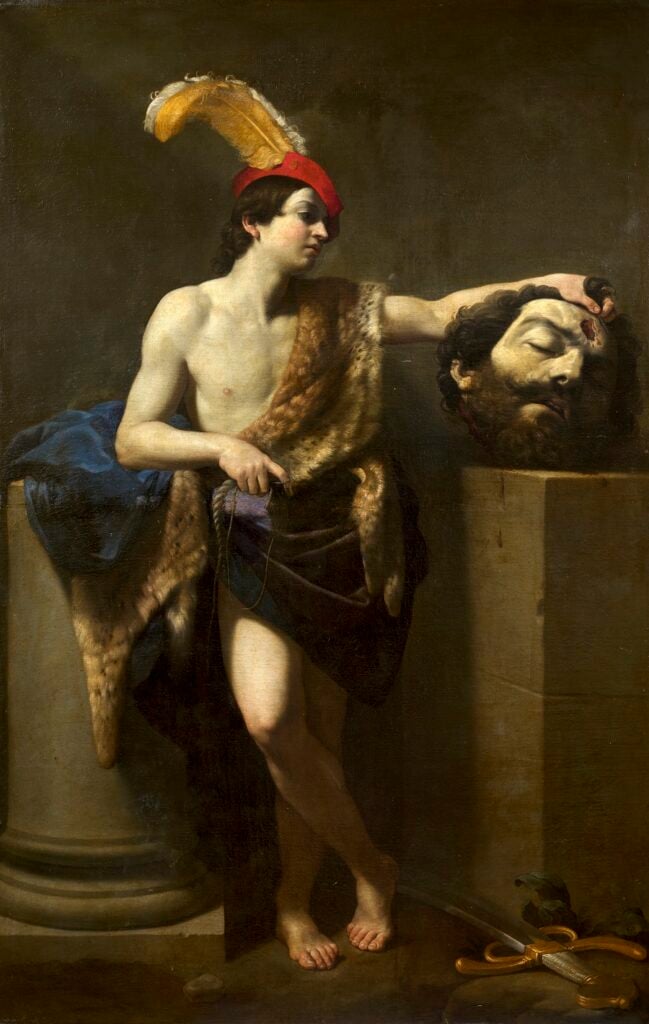 Guido Reni, Davide che contempla la testa di Golia ©Artcurial