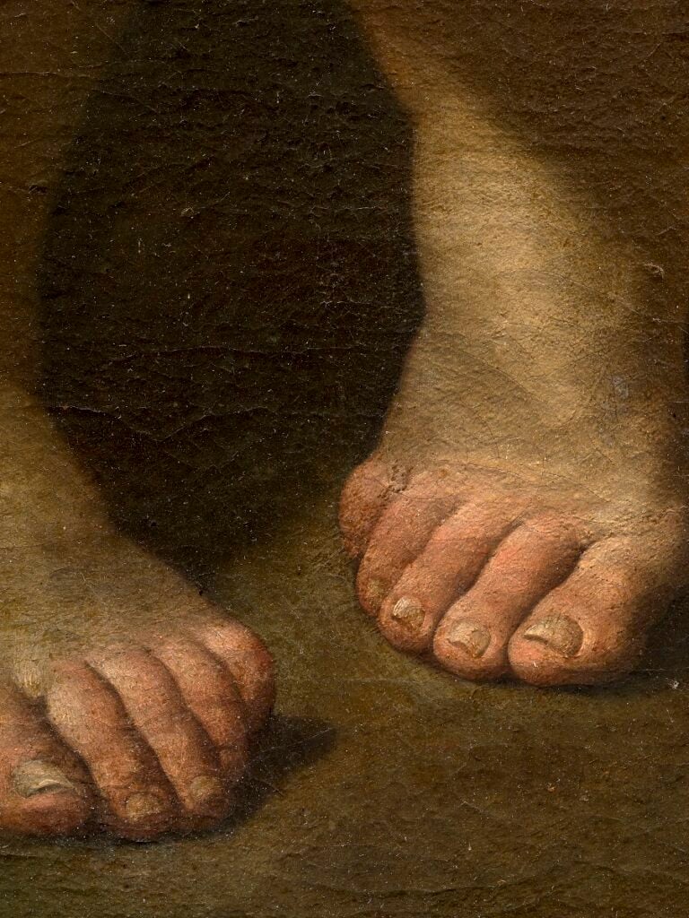 Guido Reni, Davide che contempla la testa di Golia. Dettaglio ©Artcurial