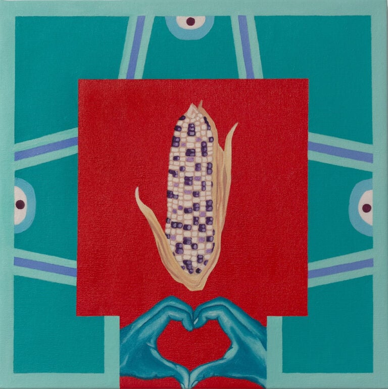 Herbert De Paz, De regreso a las raíces #8 Elote de semilla nativa, 2025, Courtesy The Artist & Kates-Ferri Projects, New York