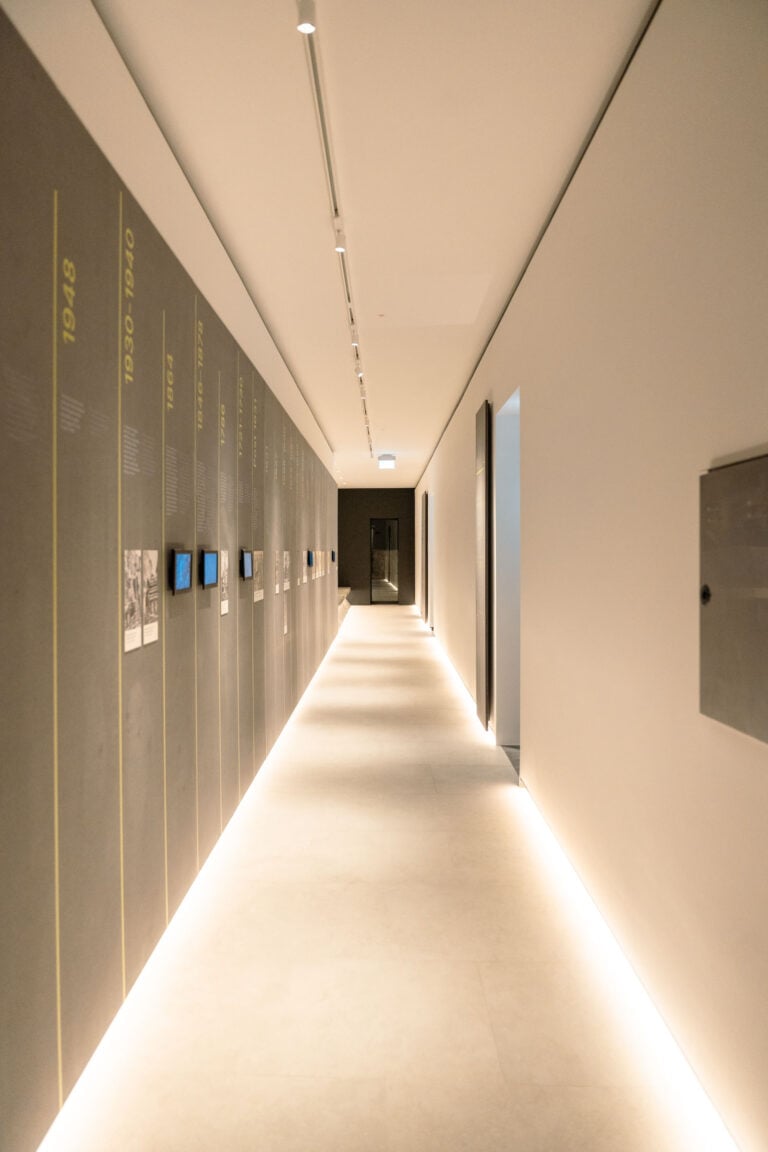 Il percorso di visita al cantiere di Palazzo San Felice. Photo Agnese Sbaffi, Ministero della Cultura