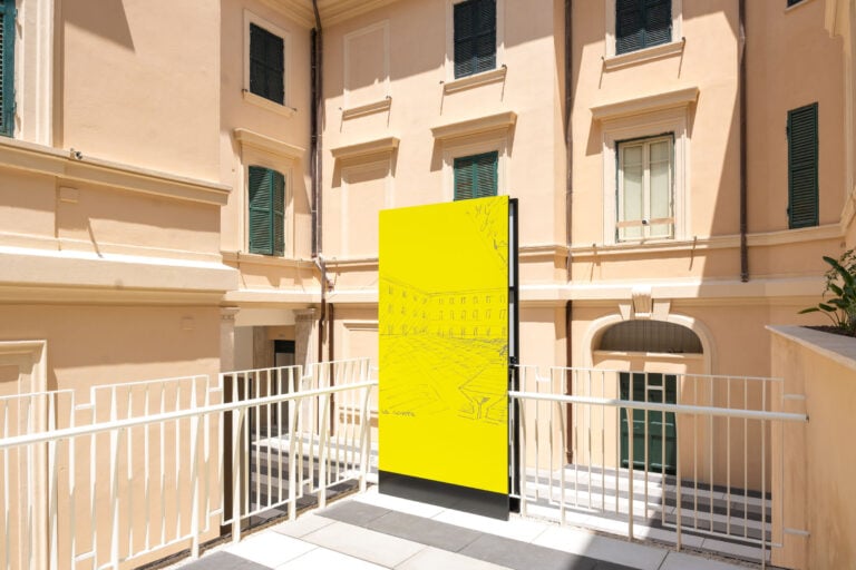 Il percorso di visita al cantiere di Palazzo San Felice. Photo Agnese Sbaffi, Ministero della Cultura