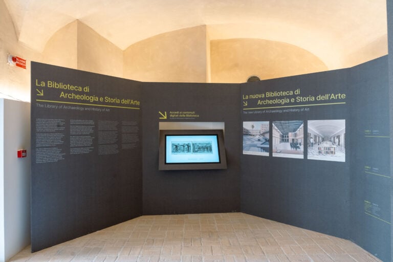 Il percorso di visita al cantiere di Palazzo San Felice. Photo Agnese Sbaffi, Ministero della Cultura