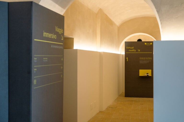 Il percorso di visita al cantiere di Palazzo San Felice. Photo Agnese Sbaffi, Ministero della Cultura