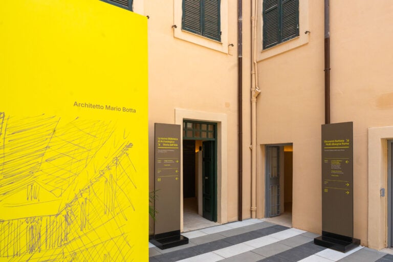 Il percorso di visita al cantiere di Palazzo San Felice. Photo Agnese Sbaffi, Ministero della Cultura