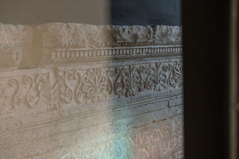 Il percorso di visita al cantiere di Palazzo San Felice. Photo Agnese Sbaffi, Ministero della Cultura