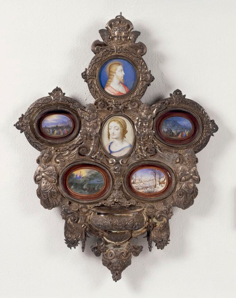 jan brueghel girolamo marchesini giovanni battista turati acquasantiera 1606 1607 pinacoteca ambrosiana milano Riallestita la splendida sala fiamminga dell’Ambrosiana di Milano. A 4 secoli dalla morte di Jan Brueghel il Vecchio 
