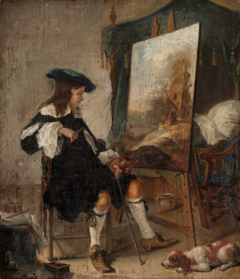 Joost van Geel, Le Peintre devant son chevalet. Courtesy Christie's Images Ltd. 2025