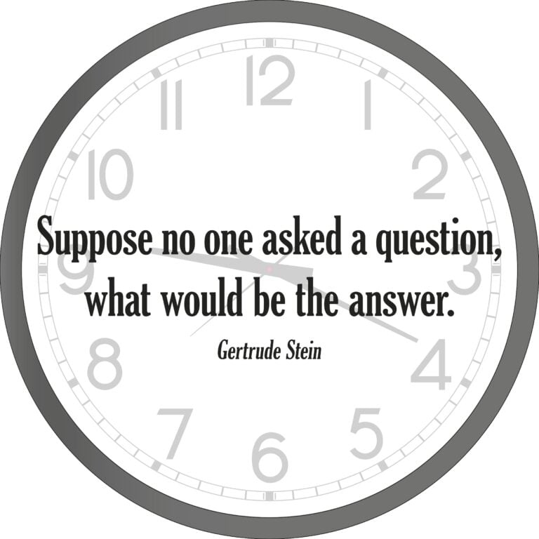 Joseph Kosuth, ’The Question (G.S.)’, 2025 Clock and Vinyl diameter 190 cm