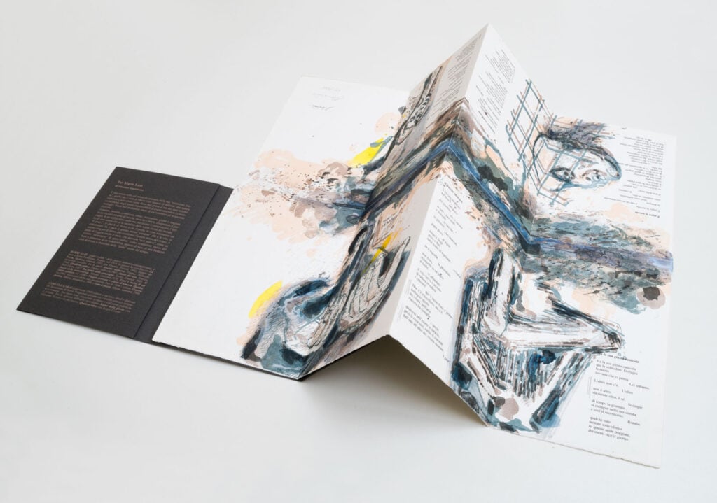 Mario Luzi, Tempi, 2003, Cinque poesie e immagini di Samuele Gabai. Collezione dell’autore © Carlo Pedroli, Chiasso