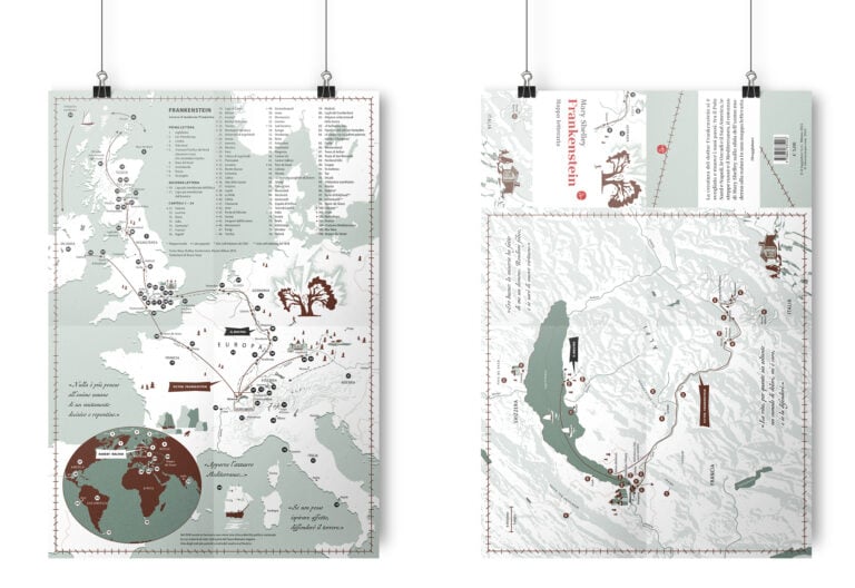Mockup mappe letterarie. Frankenstein