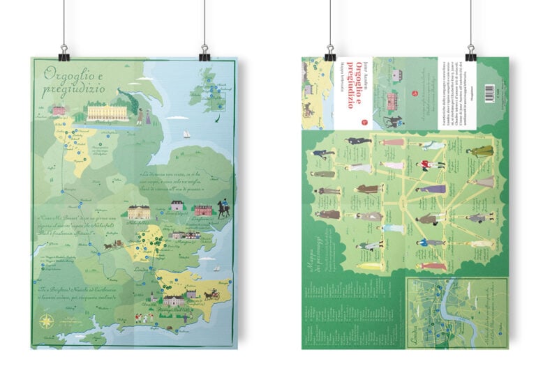 Mockup mappe letterarie. Orgoglio e pregiudizio