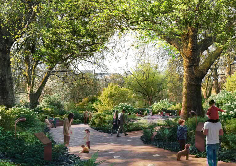 The design concept features gardens – dedicated to the Commonwealth and the communities of the United Kingdom – to create spaces for reflection and coming together.