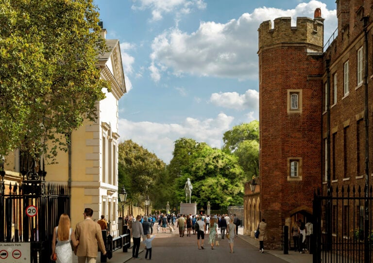 Foster + Partners’ design concept features figurative sculptures.