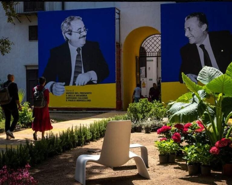 Palermo, Palazzo Jung, uno scorcio del Giardino della Memoria