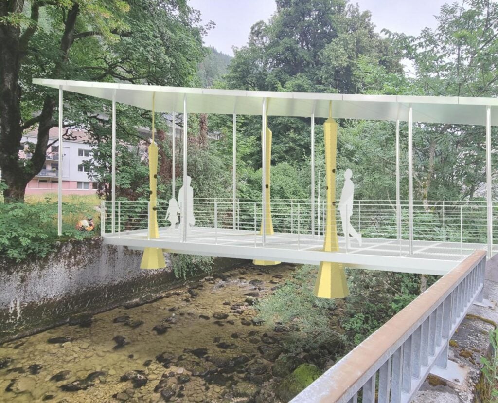 Passerelle du Parc Lamy Jeune à Morez, Nadine Schütz via BI Ingénierie