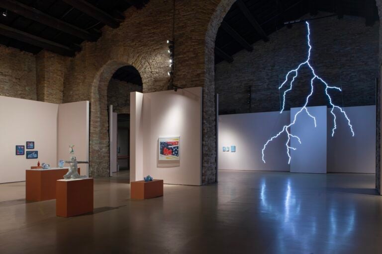Patrick Tuttofuoco, Space time, Endless Summer, installation view at Magazzino del Sale di Cervia, 2025. Photo credits Chiara Pavolucci (2