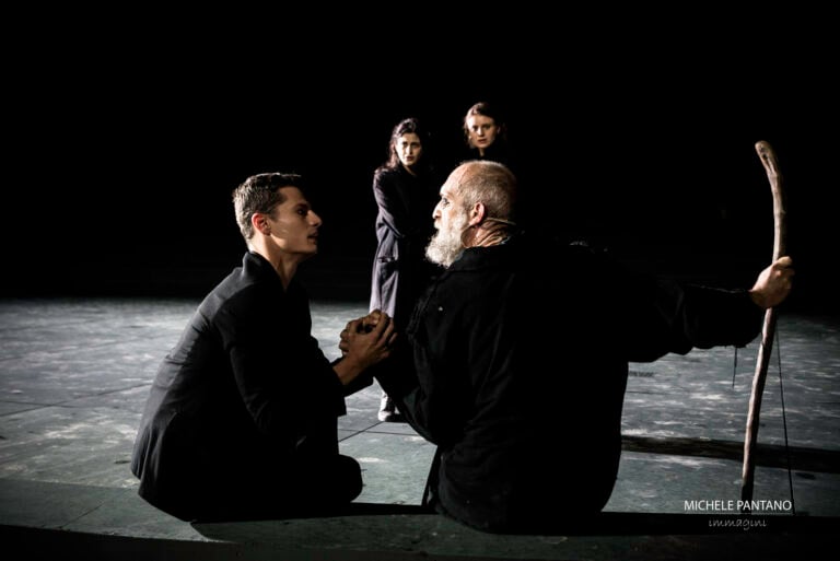 Giuseppe Sartori e Simone Severini (Polinice), Foto Michele Pantano, Teatro Greco di Siracursa, Fondazione INDA