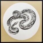 The Shedding Skin, 2025, mixed media on paper, 68 x 68