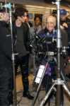 Timothée Chalamet con Martin Scorsese sul set per lo spot della fragranza Blue di Chanel, courtesy Chanel