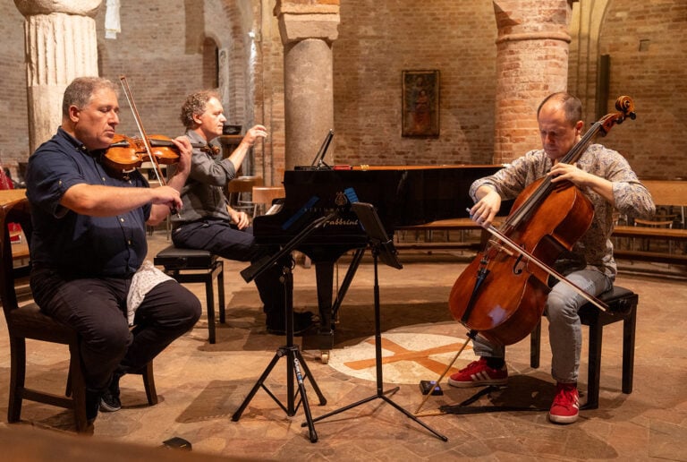 Trame Sonore, Mantova, Rizzi, Gnocchi, Lucchesini nella Rotonda di San Lorenzo, Ph Stefano Bottesi per Trame Sonore