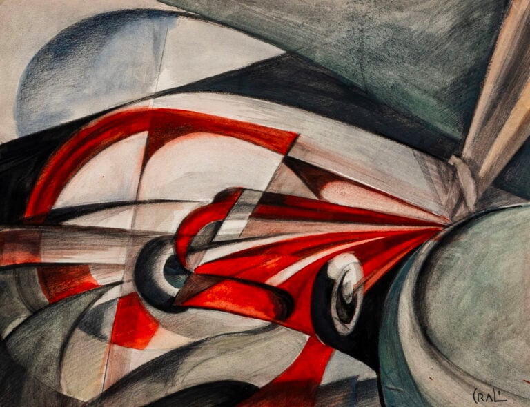 Tullio Crali, Le forze della curva, 1929-1930 circa. Courtesy Kruso Art