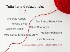 Tutta l'arte è relazionale: ?