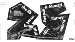 The 25 most beautiful ISIA Faenza B. Munari library books