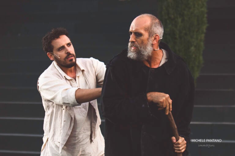 William Caruso (abitante di colono) e Giuseppe Sartori, Foto Michele Pantano, Teatro Greco di Siracursa, Fondazione INDA