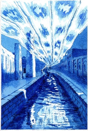 Yunus Farmonov, Painting of a project presented by Hylozoic-Desires, in collaboration with . Courtesy of Uzbekistan Art and Culture Development Foundation