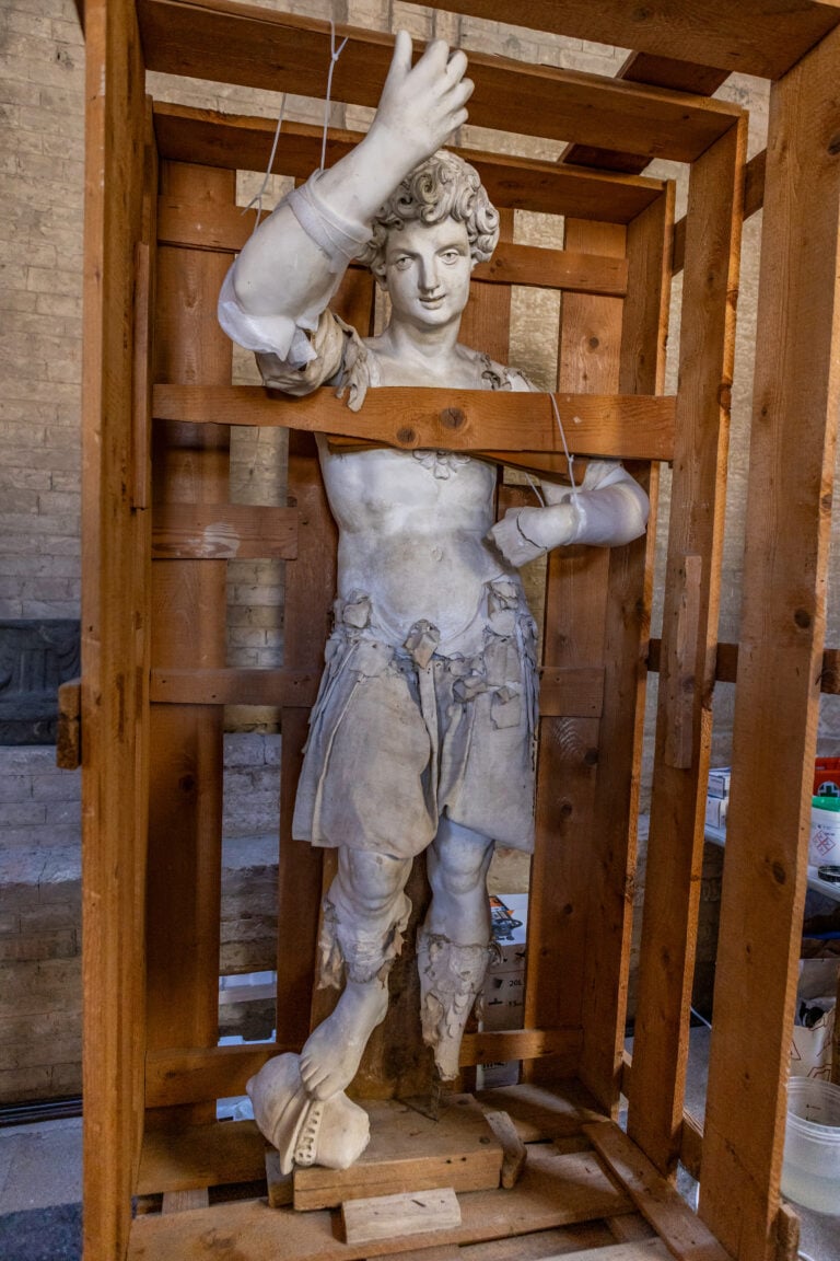 Il restauro delle sei sculture del Teatro Farnese, Parma, Complesso monumentale della Pilotta © Cristina Urecheanu