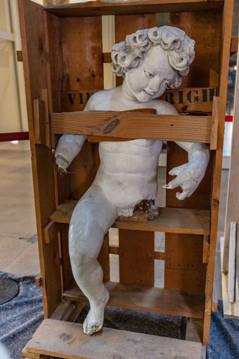 Il restauro delle sei sculture del Teatro Farnese, Parma, Complesso monumentale della Pilotta © Cristina Urecheanu