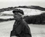 Alberto Burri a Gibellina (Foto di Vittorugo Contino, 1987)