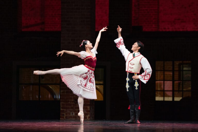 Coppélia - Daichi Ikaraschi and Sae Maeda - Rocchetta Grand Jeté, photo by Graham Spicer 2025 (1)
