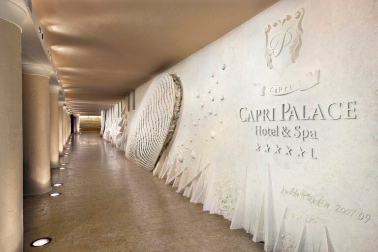 Entrance Capri Palace - Arnaldo Pomodoro Installation, Courtesy of Jumeirah Capri Palace